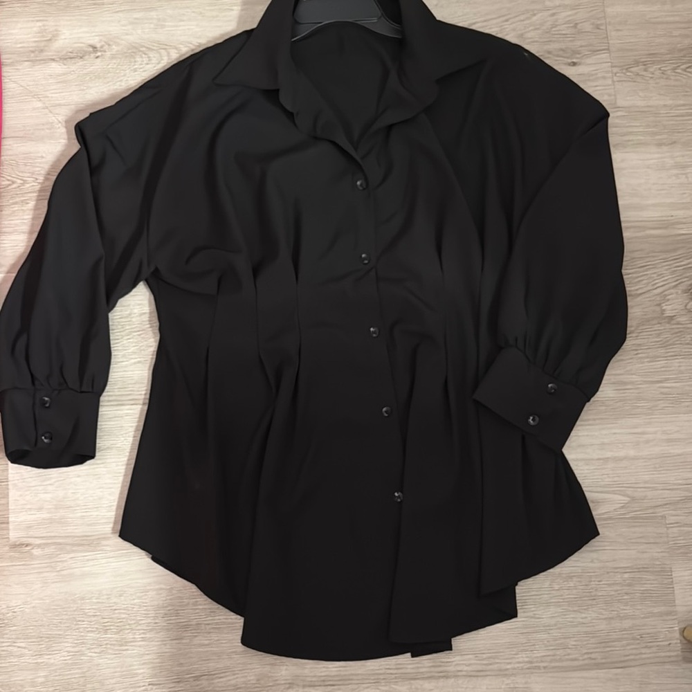 SHEIN Black Blouse Classic Top